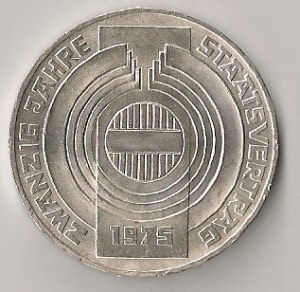 avstrija 100 ats 1975 20 let državne pogodbe