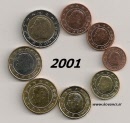 belgija euro set 2001
