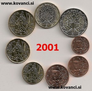francija euro set 2001