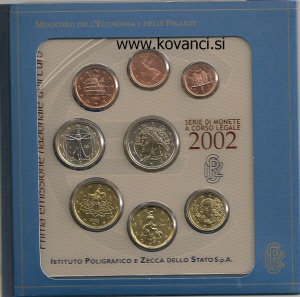 italija folder 2002 kovanci